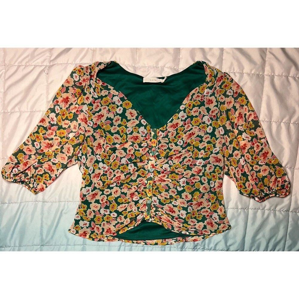 Lush Floral shirt Size Large